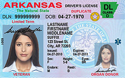 AR DMV driver's license