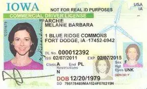IA commercial driver's license